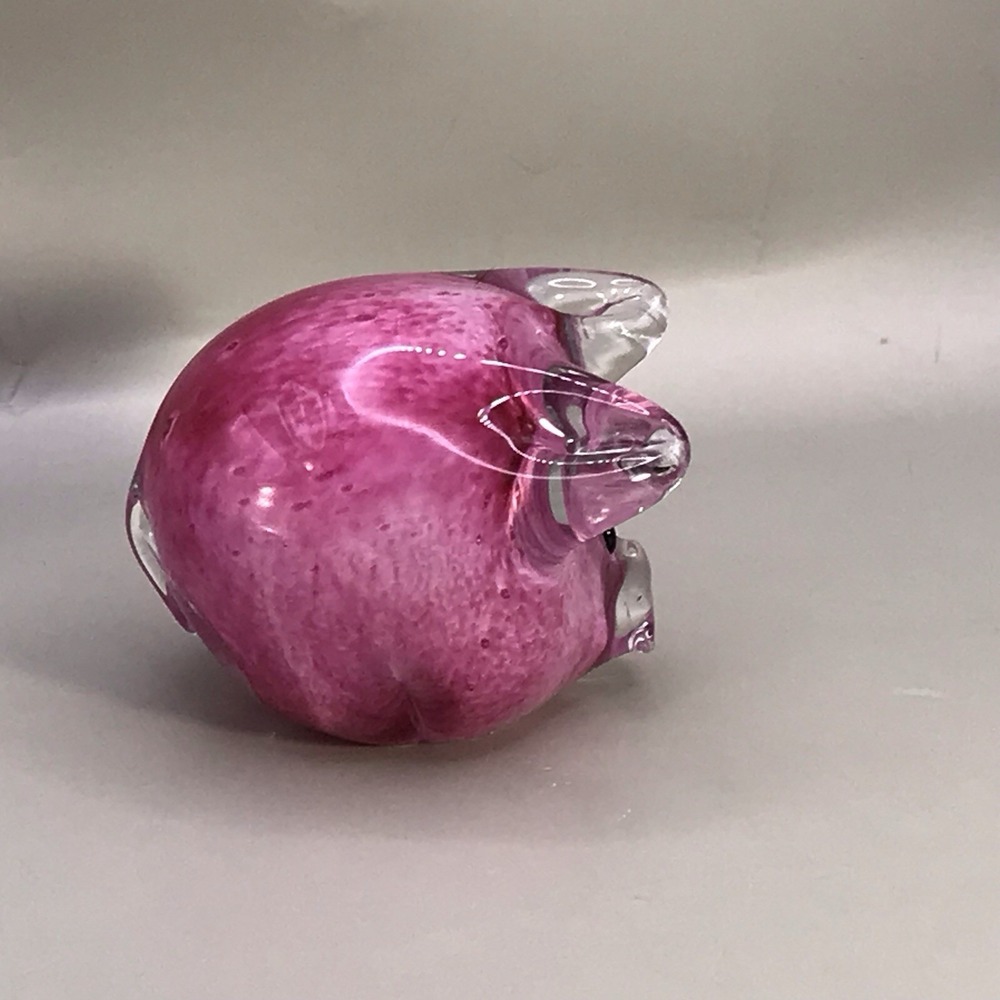Hand Blown Glass Pink Pig Hobby Lobby Paperweight - Picture 5 of 8
